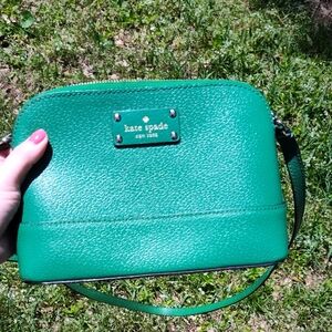 Kate Spade Wellesley Hanna Green Leather Crossbody Bag